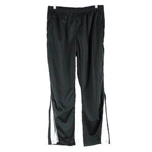 Xara Size M x 29 Black White Zip Pocket Ankles Polyester Activewear Pant